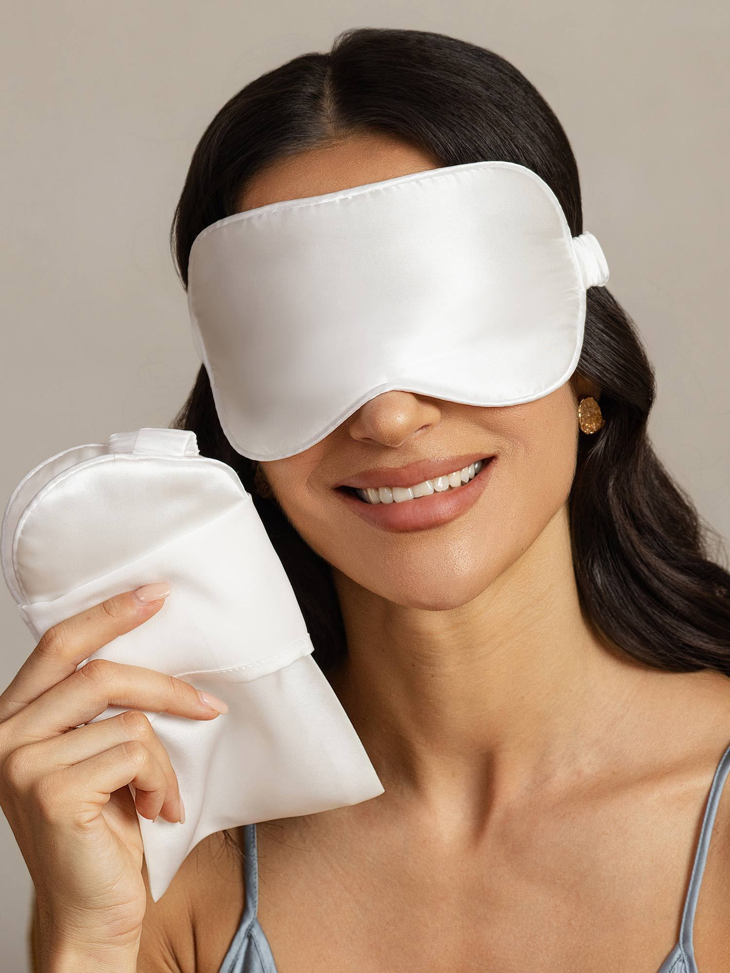 [Wit] SilkSilky-NL Zijde Eye Mask 004