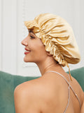 SilkSilky NL Pure Silk Sleep Cap Champagne 001