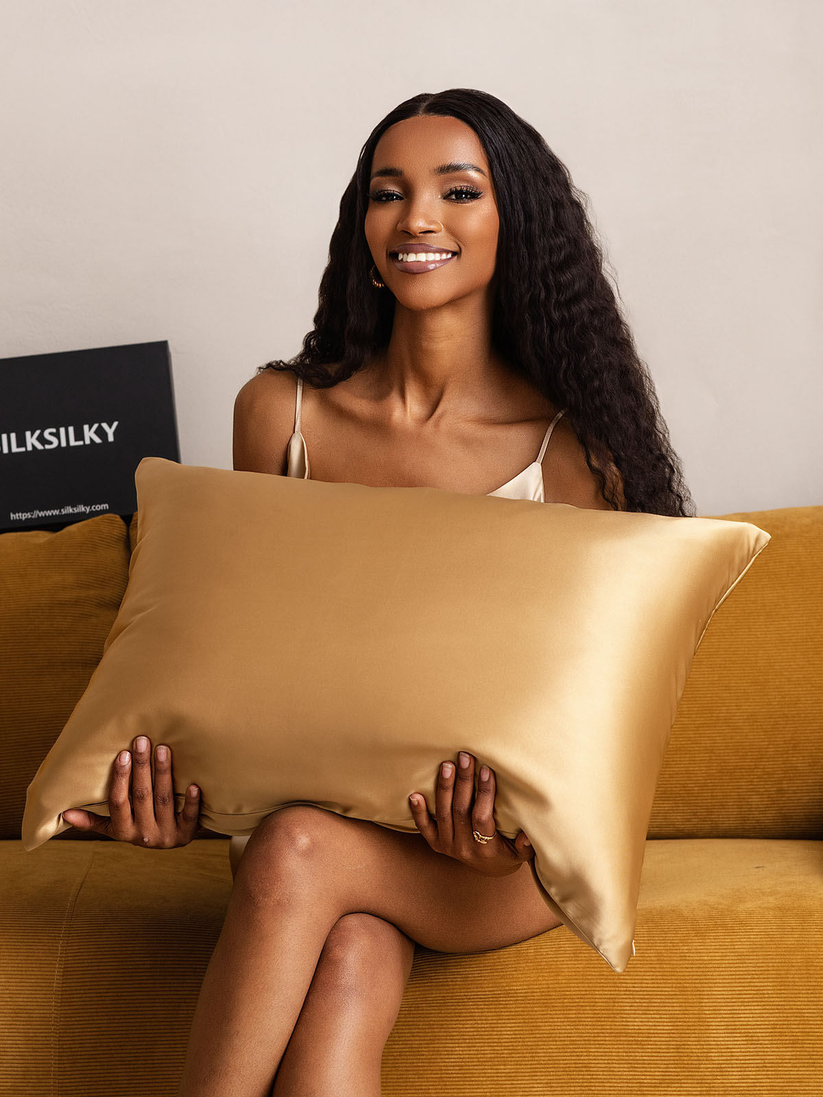 [Donker Camel] SilkSilky-NL 19Momme Pillowcase 001