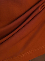 [Oranje] SilkSilky-NL Short Sleeve V Neck Dames T-Shirt 005