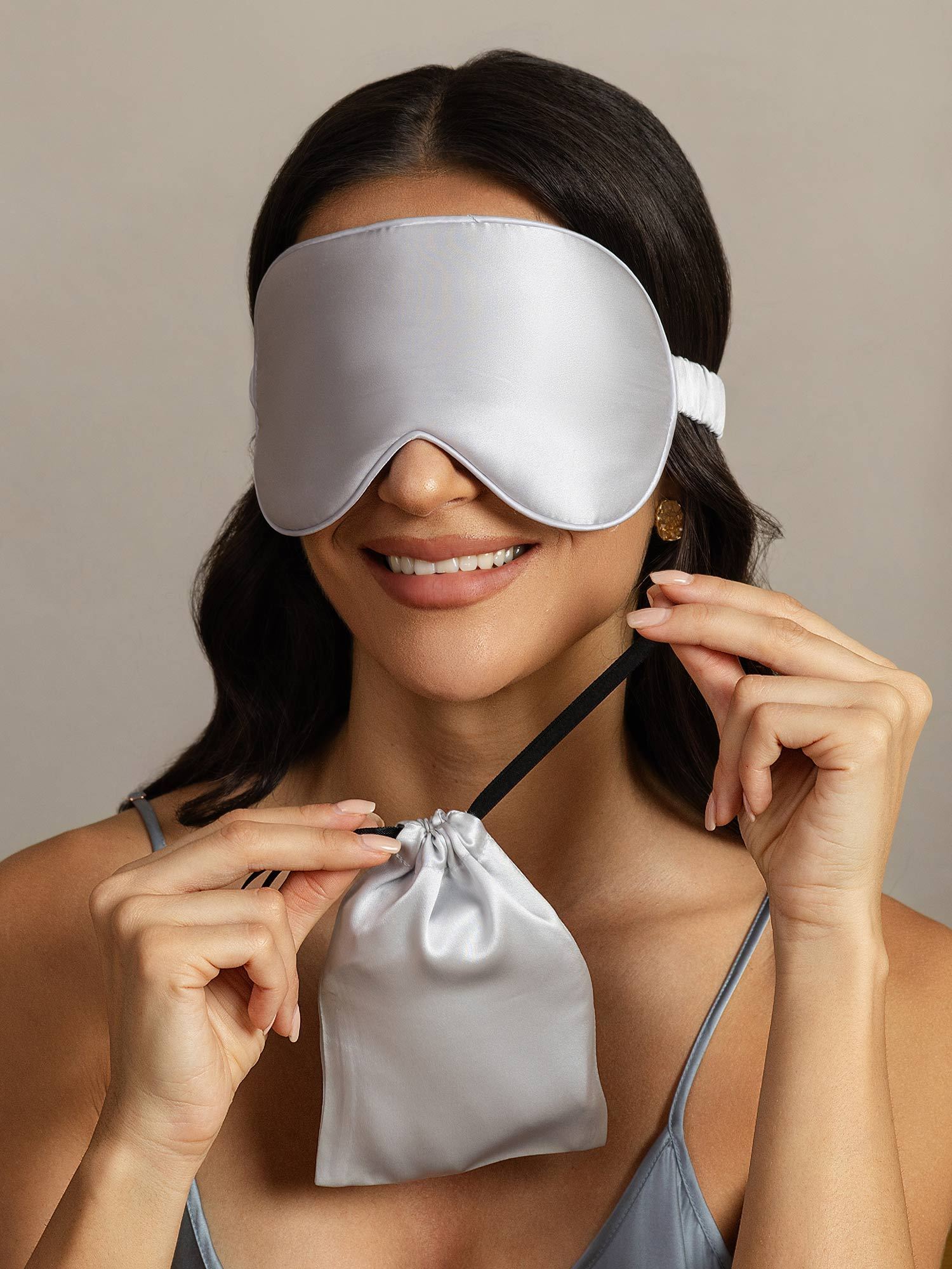 [Zilver] SilkSilky-NL Zijde Eye Mask 003
