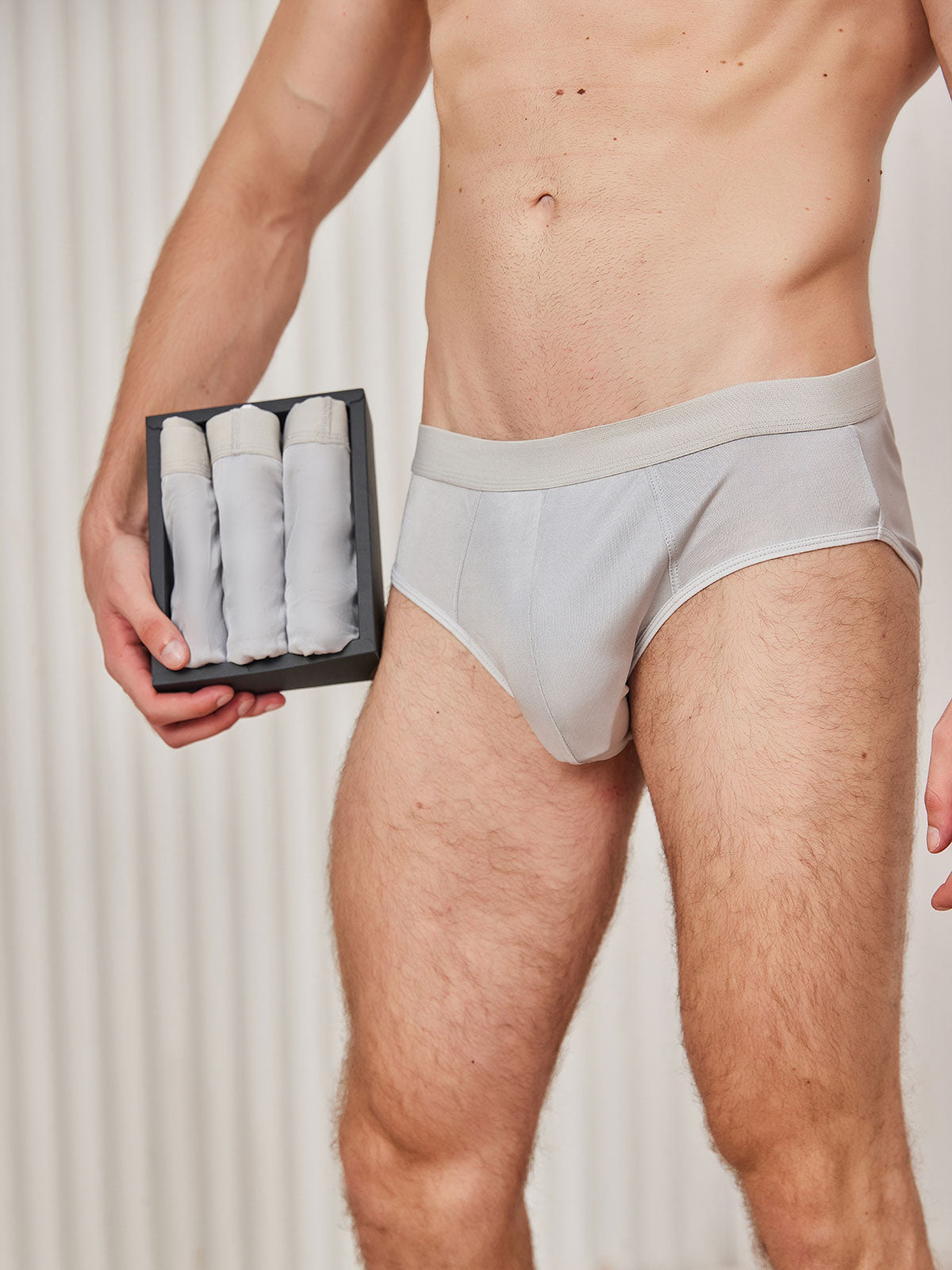 [Grijs] SilkSilky-NL Mens Underwear 001