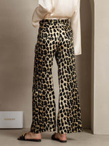 [Leopard] SilkSilky-NL 19Momme Zijde Womens Pants 002,