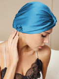 SilkSilky NL Pure Silk Sleep Cap Koningsblauw 002