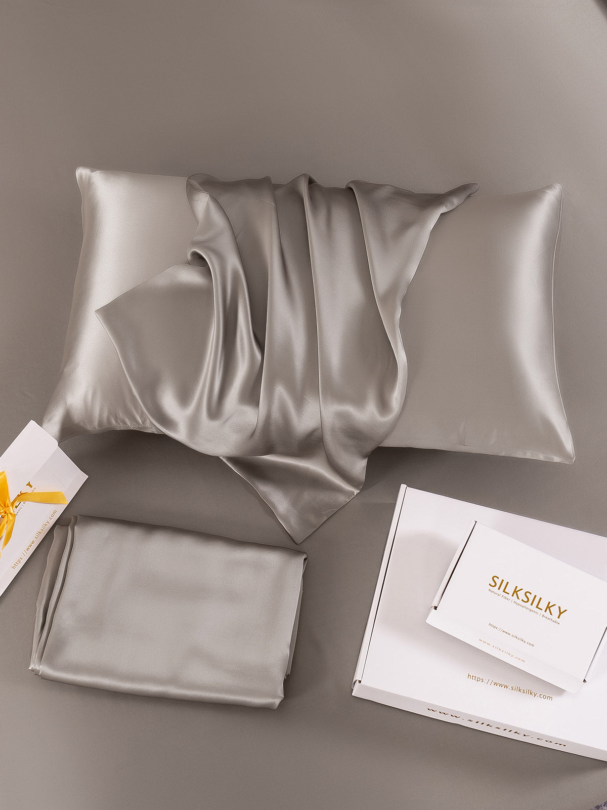 [Grijs] SilkSilky-NL 19Momme Pillowcase 007