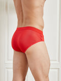 SilkSilky NL Zijde Gebreid Mens Underwear Rode 005