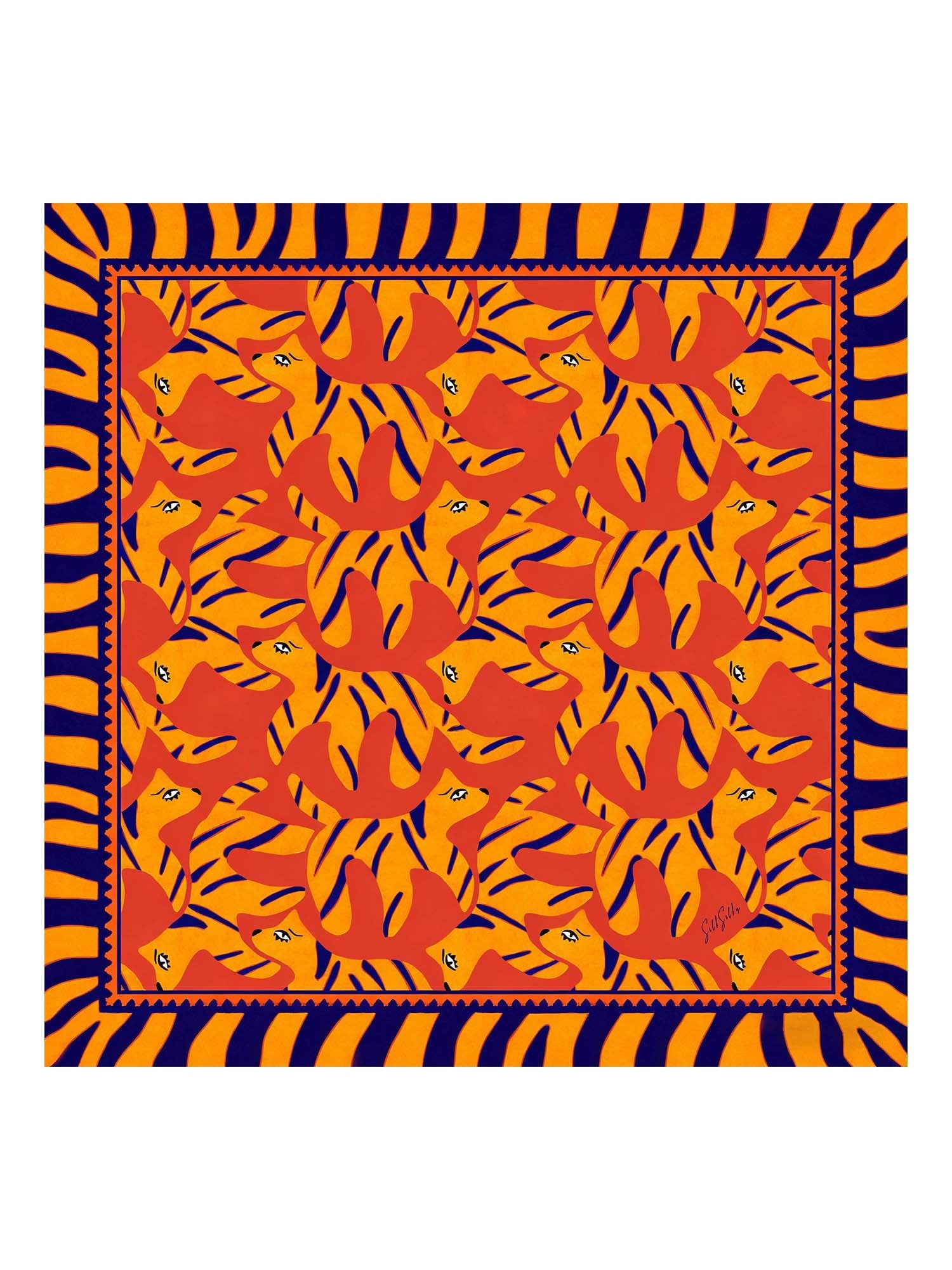 [Oranje Hond] SilkSilky-NL Scarf 001
