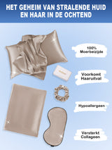 [Khaki] SilkSilky-NL 19Momme Pure Silk Pillowcase Set 002