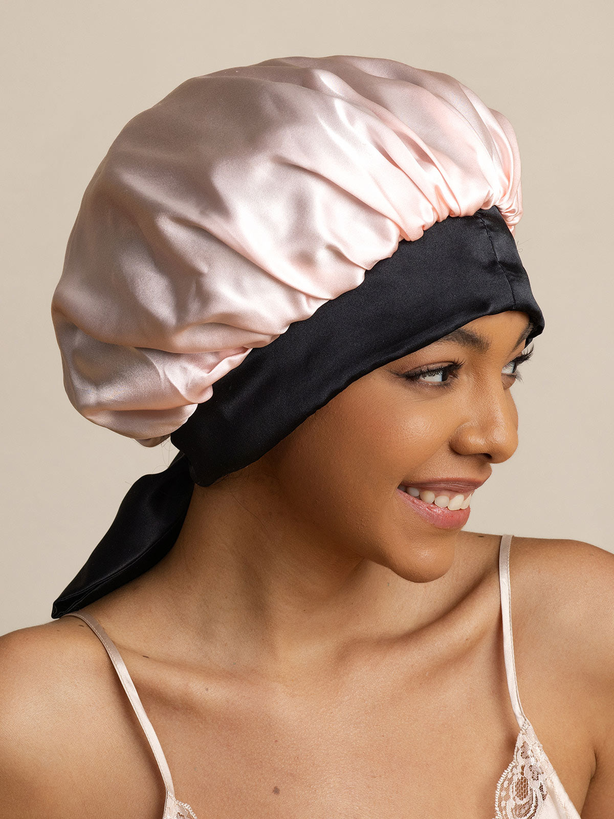 SilkSilky-NL Sleep Cap Roze 003