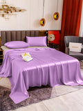 SilkSilky NL 19Momme Pure Silk Bedding Set Lavendel 004