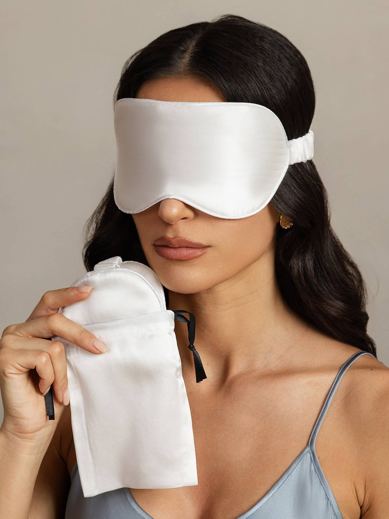 [Wit] SilkSilky-NL Zijde Eye Mask 008