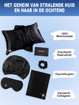 [Zwart] SilkSilky-NL 22Momme Pure Silk Pillowcase Set 002