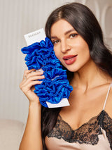 [Blauw] SilkSilky-NL Scrunchie 001