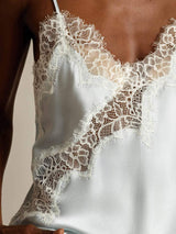[Lichtblauw] SilkSilky-NL Spaghetti Strap V Neck Cami-Top 004