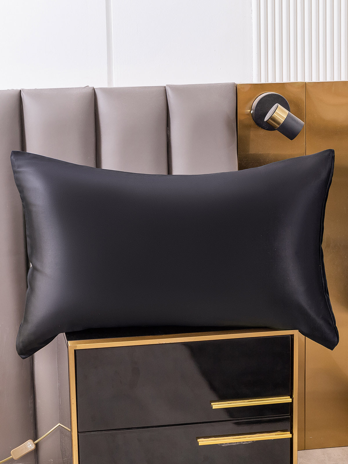 [Zwart] SilkSilky-NL 19Momme Pillowcase 001