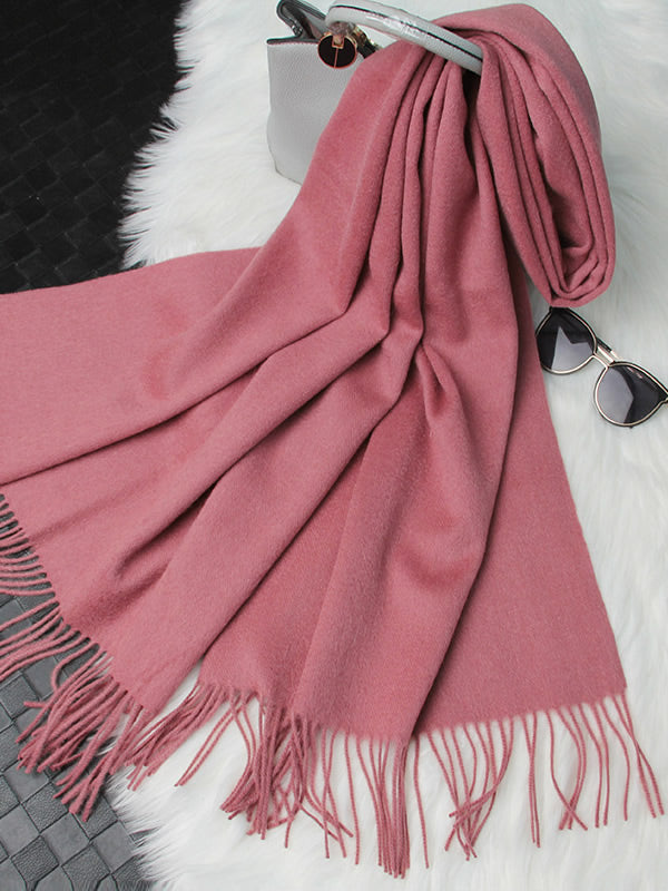 [Bleek Mauve] SilkSilky-NL Wol Scarf 005
