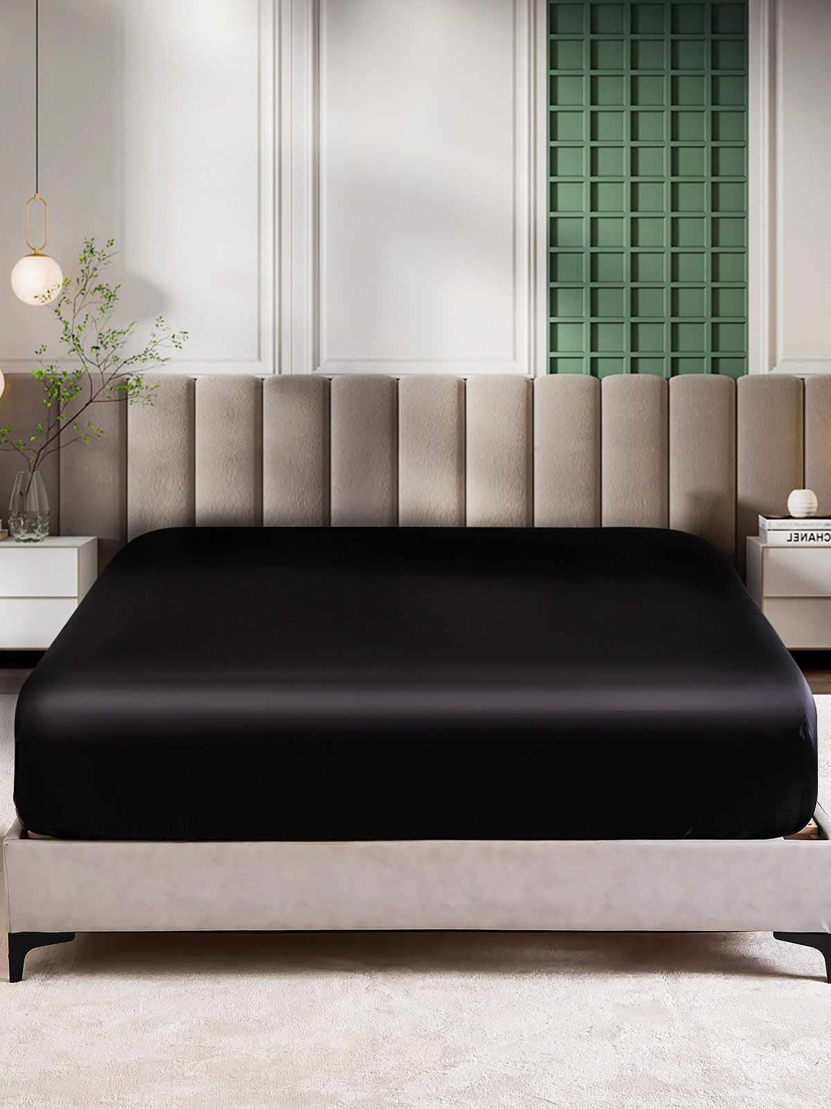 [Zwart] SilkSilky-NL 25Momme Sheet 002