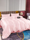 SilkSilky NL 22Momme Pure Silk Bedding Set Roze 003