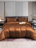 SilkSilky NL 22Momme Pure Silk Bedding Set Koffie 001