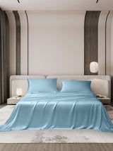[Lichtblauw] SilkSilky-NL 19Momme Bedding Set 001