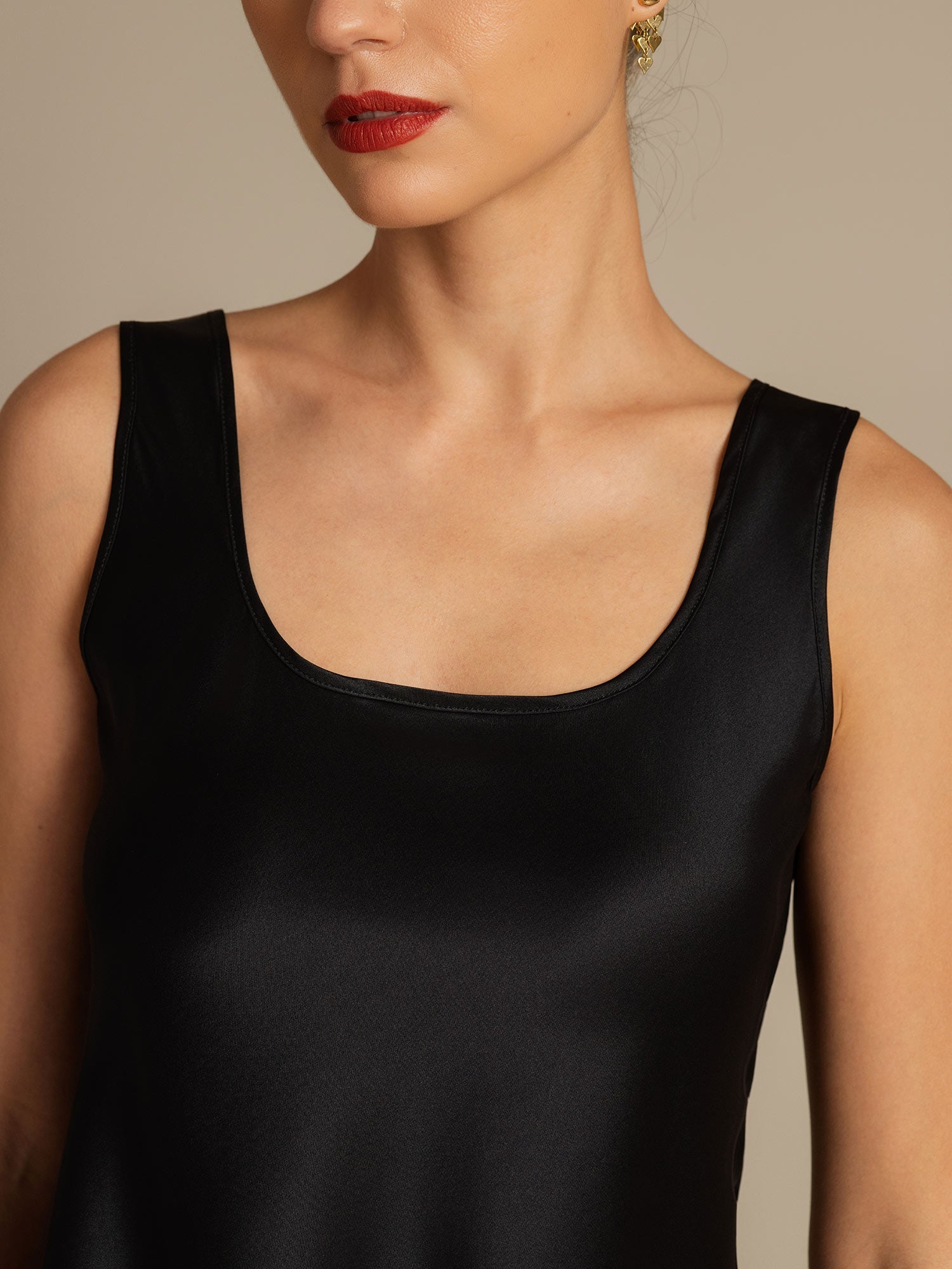 [Zwart] SilkSilky-NL 19Momme Zijde Camisoles 006,