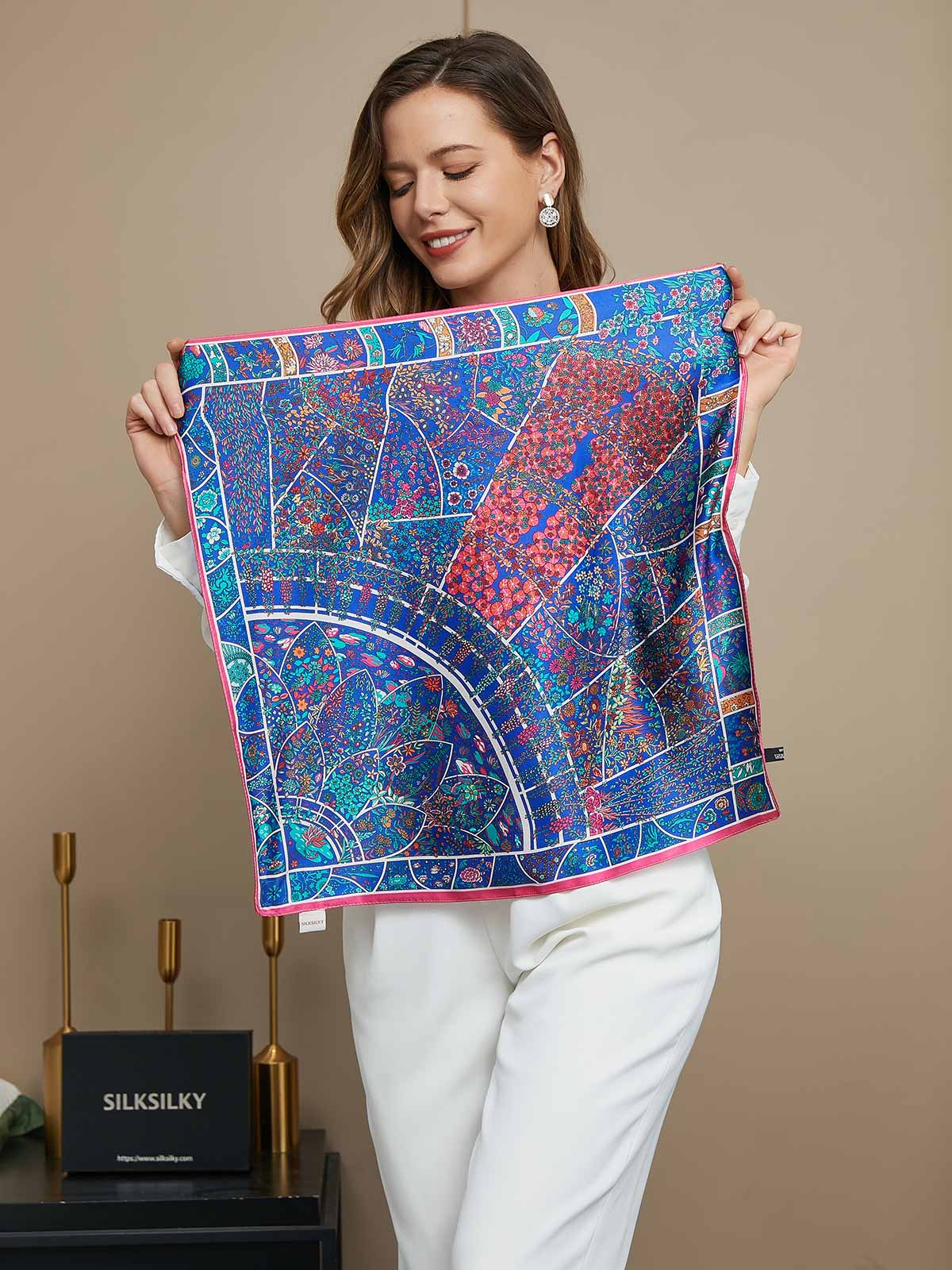 SilkSilky NL Pure Silk Scarf Multi 003