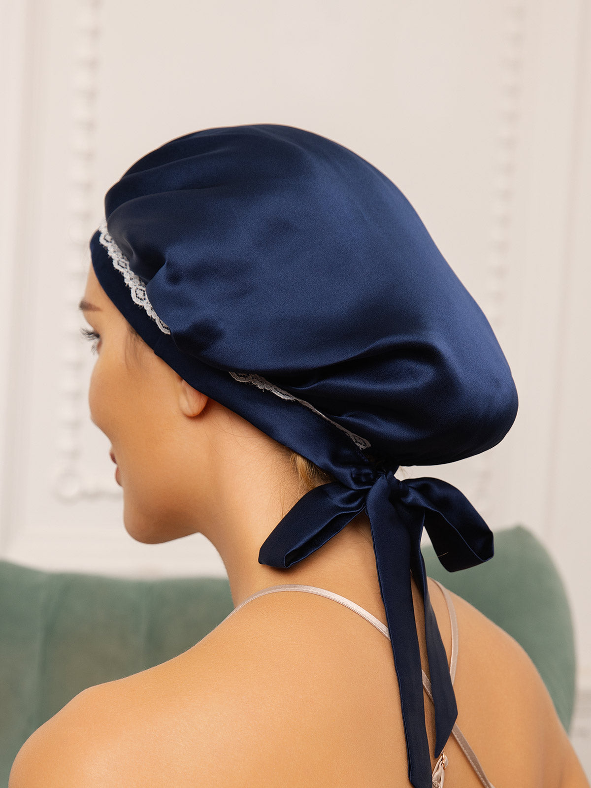 SilkSilky-NL Sleep Cap Donkerblauw 002