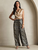 [Leopard] SilkSilky-NL Womens Pants 001,
