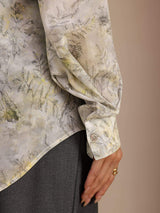 [Salie Bloem] SilkSilky-NL Long Sleeve Lapel Collar Blouse 006