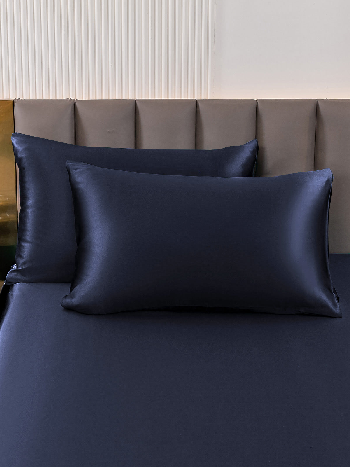 SilkSilky NL 22Momme Pure Silk Pillowcase Donkerblauw 001