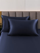 [Donkerblauw] SilkSilky-NL 19Momme Pillowcase 001