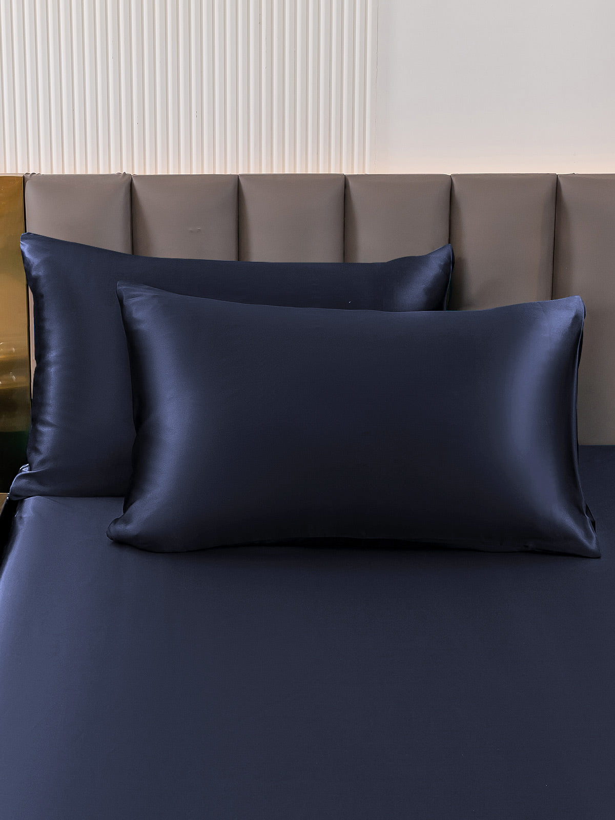 [Donkerblauw] SilkSilky-NL 22Momme Pure Silk Pillowcase 001