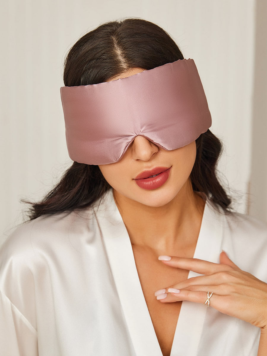 [Bleek Mauve] SilkSilky-NL 19Momme Eye Mask 001