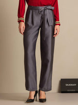 [Grijs] SilkSilky-NL 32Momme Zijde Womens Pants 007