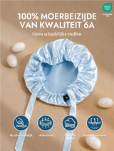 [Lichtblauw] SilkSilky-NL Slaapmutsen 002