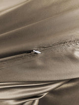 [Khaki] SilkSilky-NL 19Momme Bedding Set 005