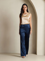 [Champagne] SilkSilky-NL Sleeveless Round Neck Cami-Top 006