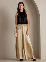 [Champagne] SilkSilky-NL 19Momme Zijde Womens Pants 013