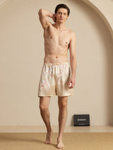 [Champagne] SilkSilky-NL 19Momme Mens Sleep Bottoms 007