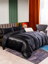 [Zwart] SilkSilky-NL 25Momme Bedding Set 002