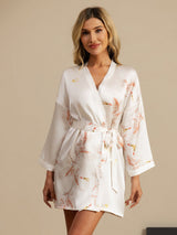 [Wit] SilkSilky-NL 3/4 Sleeve Dames Kamerjas 003