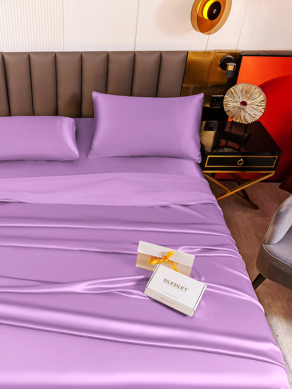 [Lavendel] SilkSilky-NL 19Momme Bedding Set 007