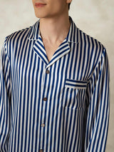 [Marine Streep] SilkSilky-NL 19Momme Mens Pajamas 006,