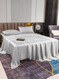 SilkSilky NL 22Momme Pure Silk Bedding Set Zilver 003