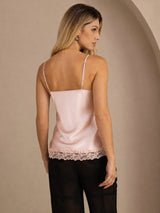 [Roze] SilkSilky-NL V Neck Cami-Top 002