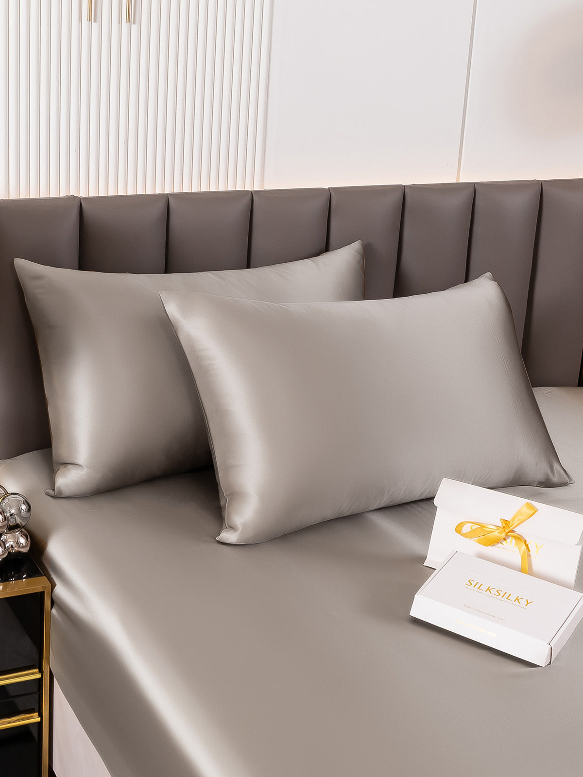 [Grijs] SilkSilky-NL 19Momme Pillowcase 003