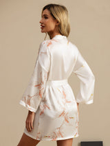[Wit] SilkSilky-NL 3/4 Sleeve Dames Kamerjas 002