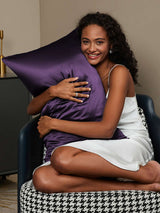 [Donkerpaars] SilkSilky-NL 30Momme Pure Silk Pillowcase 002