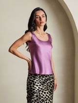 [Donkerpaars] SilkSilky-NL Sleeveless Cami-Top 006