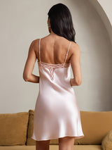 [Roze] SilkSilky-NL Zijde Nightgown 002